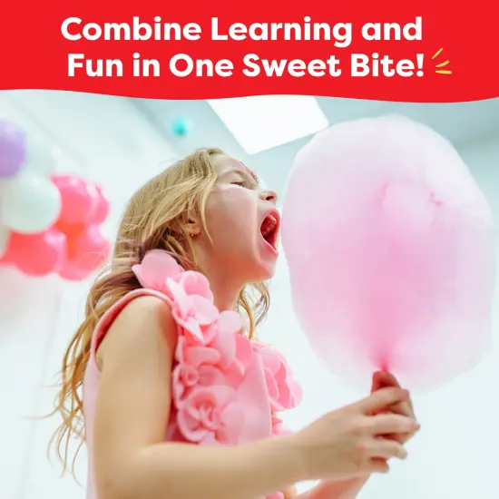Baketivty Cotton Candy Machine - Cotton Candy Maker for Kids and Adults - Cotton Candy Machine Kit with Supplies - 10 Cotton Candy Sticks, Sugar Scoop, STEM Activity Book {5}