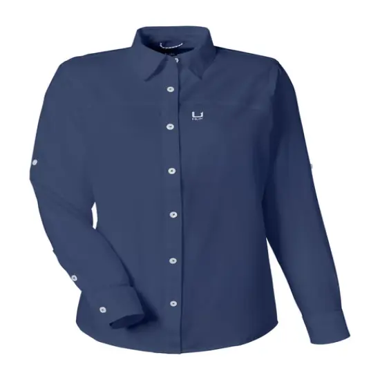 HUK&reg; Ladies' Tide Point Long Sleeve Shirt Naval academy {1}