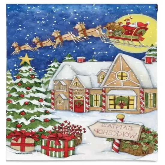 Christmas Santa's Workshop Banner {2}