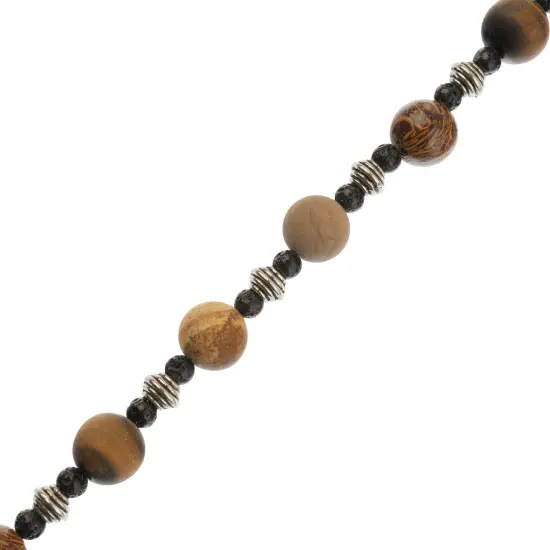 John Bead 10mm Solar System Universe Galaxy 7" Bead Strand Jupiter {3}