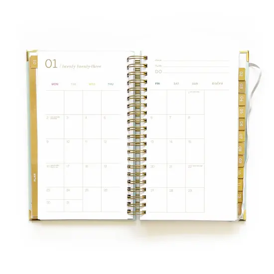 2025 dream.plan.do. planner &ndash; sea breeze | 12 month weekly planner by lake + loft {6}