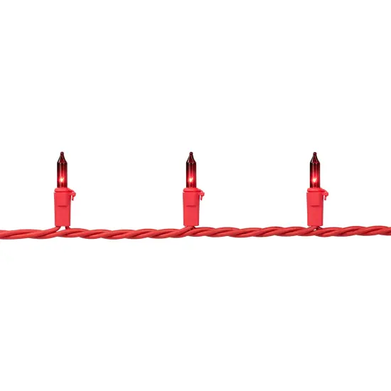 Northlight Mini Christmas Lights - Red -20' Red Wire - 100ct {7}