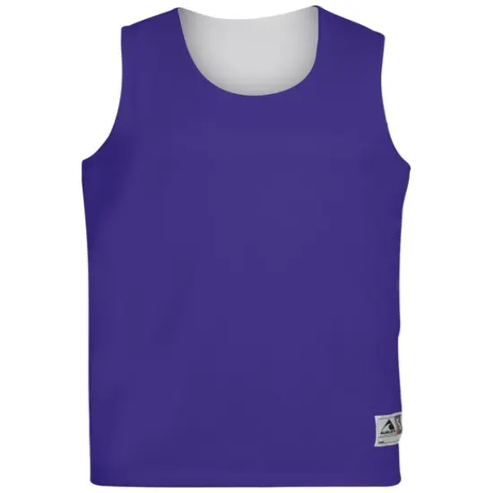 Augusta Sportswear&reg; Youth Reversible Sleeveless Jersey PURPLE/ WHITE {1}