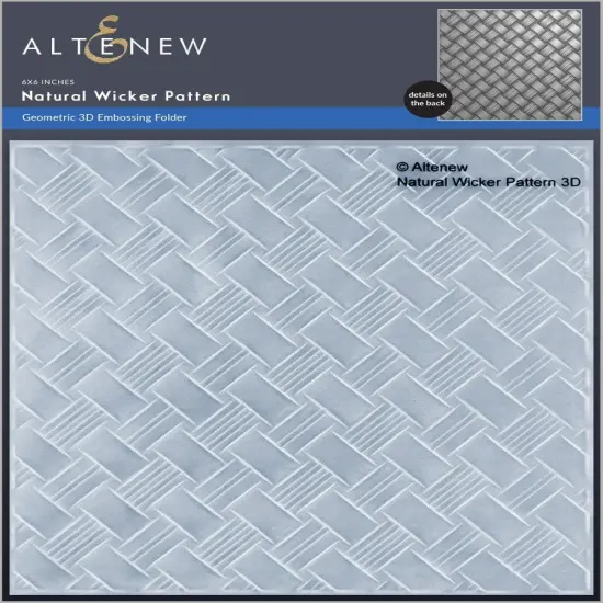 Natural Wicker Pattern 3D Embossing Folder {1}