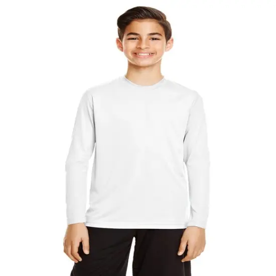 Team 365&reg; Youth Zone Performance Long-Sleeve T-Shirt SPORT LIGHT BLUE {3}