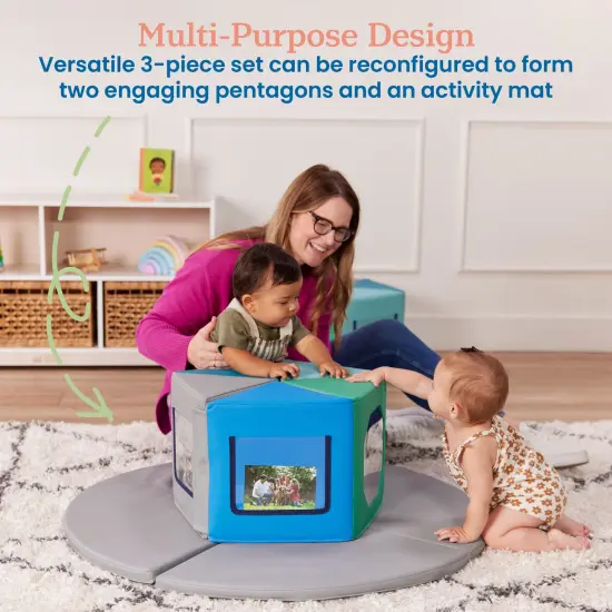 SoftZone Wall of Mirrors, Activity Center Contemporary {5}