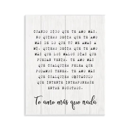 Stupell Industries Te Amo Sin L&iacute;mites Wall Plaque Art {1}