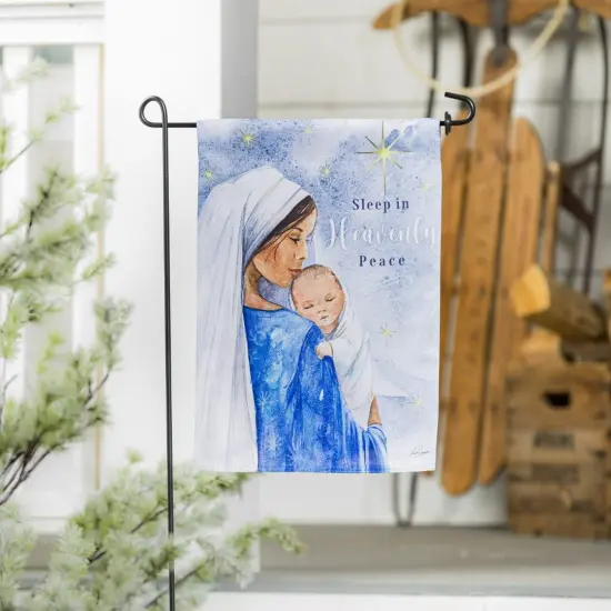 Sleep In Heavenly Peace Christmas Garden Flag 2 Sided {2}