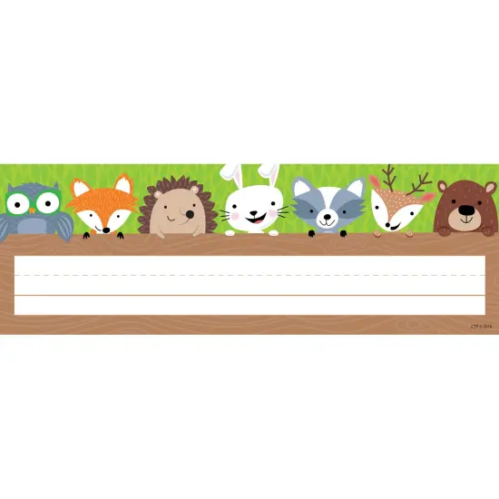 Woodland Friends Name Plate, 36 Per Pack {1}