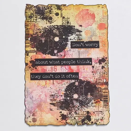 AALL And Create Double-Sided Cardstock A6-Citrus Rainbow {7}