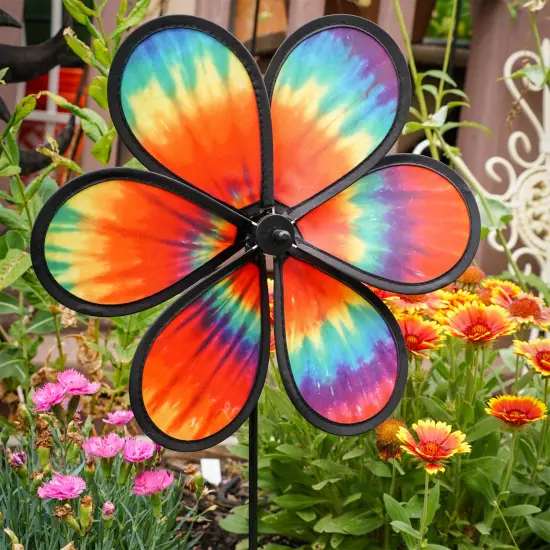 12-inch Tie Dye Daze Flower Spinner {3}