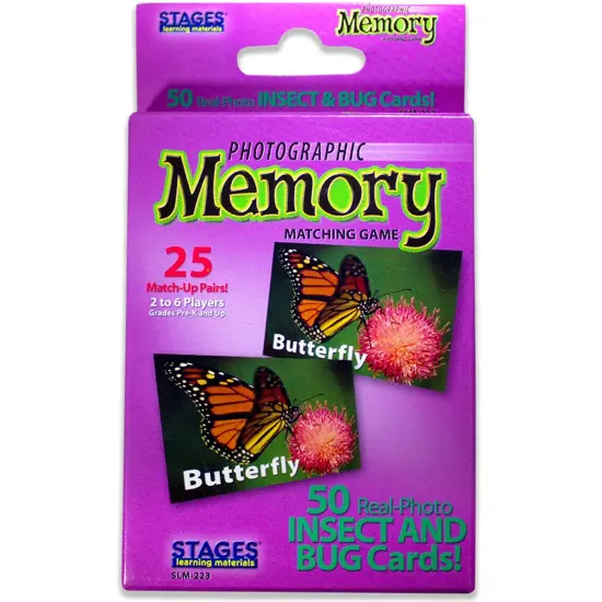 Photographic Memory Matching Game, Insects & Bugs {1}