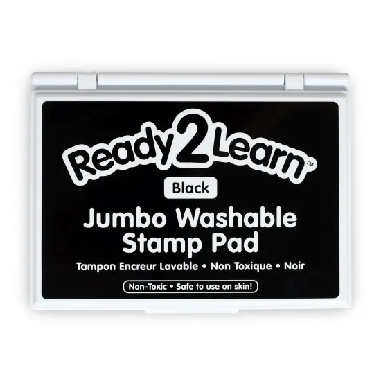 Jumbo Washable Stamp Pad - Black - 6.2"L x 4.1"W {1}