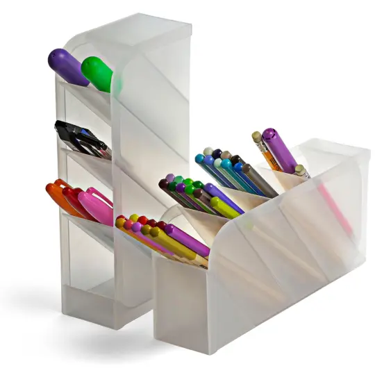 Pen Holder, 4 Compartments, Pack of 2 {1}