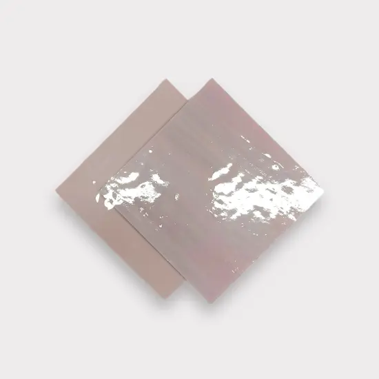 White Violet Prisma COE 96 Fusible Glass Sheets / Mosaic Squares - 2 Pack {1}