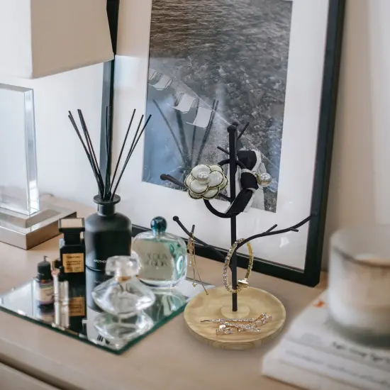 Mango Steam Jewelry Tree Hanger for Bracelets, Necklaces, Hoop Earrings, & Rings {6}