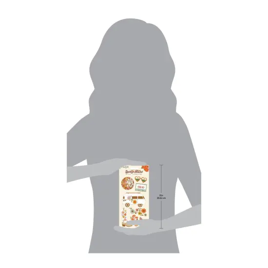 Jen Hadfield Groovy Darlin' Acrylic Stamp Set-9/Pkg {3}