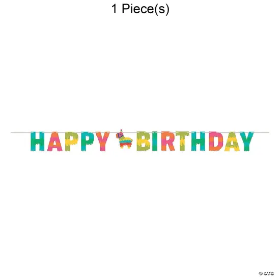 Fiesta Fun Happy Birthday Banner {1}