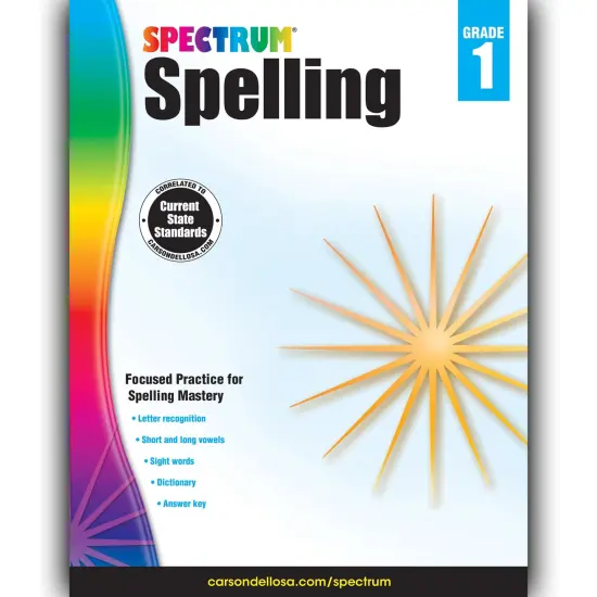 Spelling Workbook, Grade 1, Paperback {1}