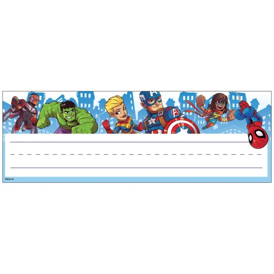 Marvel&trade; Super Hero Self-Adhesive Name Plates, Pack of 36 {1}