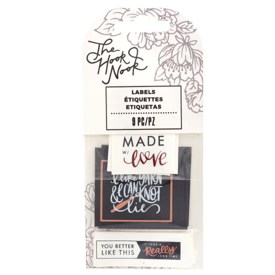 The Hook Nook Sew-On Project Labels-Cloth 9/Pkg {1}