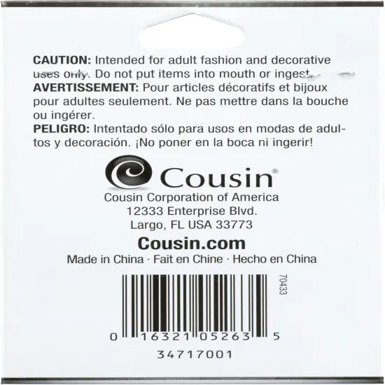 CousinDIY Jewelry Basics Glass Bead Strands-Blue Fancy Round Mix 8" {2}