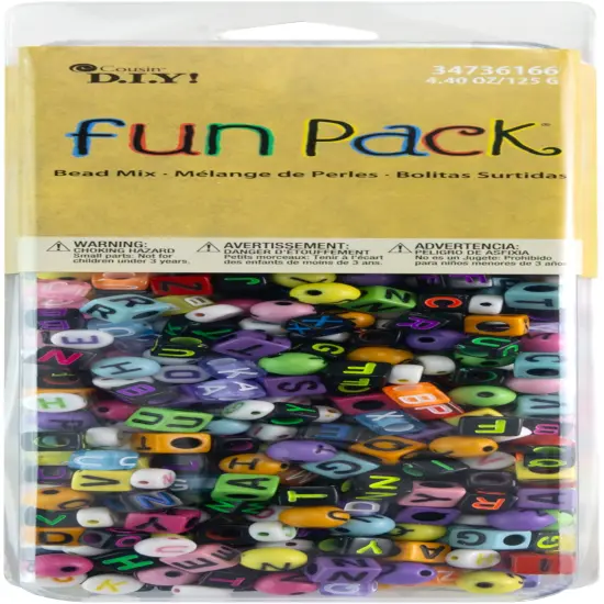 CousinDIY Alphabet Bead Mix-Neon {1}