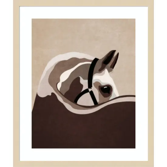 Horse 02 by Emel Tunaboylu Wood Framed Wall Art Print {7}