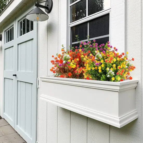 8 Bundles Artificial Fall Flowers No Fade Faux Autumn Plants {5}