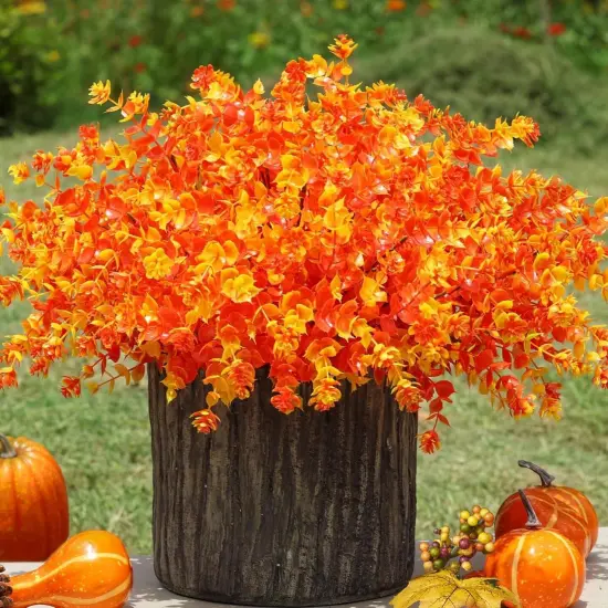 Artificial Fake Outdoor Outside Mums Flowers Plants for Fall Autumn {2}