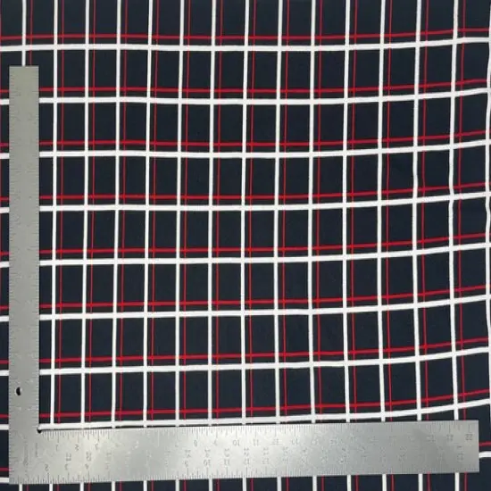 1 Yard Liverpool Knit Floral Print Fabric, Stretch Crepe Texture for Elegant Apparel & Crafts 58"-60" Width Black/Pink {5}