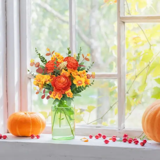 Fall Flowers Artificial Flowers Bouquets {2}