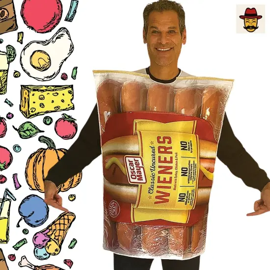 Oscar Mayer Weiner Pkg Adult Costume Relish in the Halloween Spirit {5}