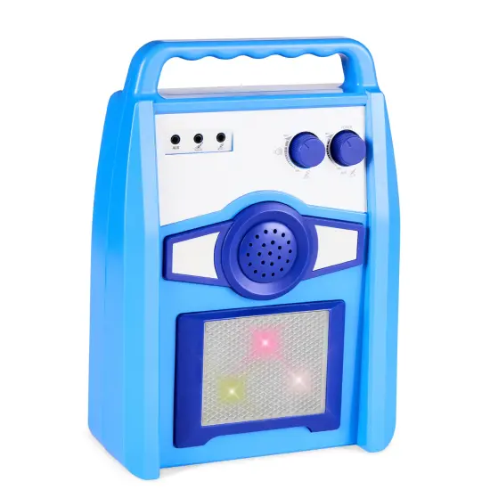 Best Choice Products Kids Electric Musical Guitar Toy Play Set w/ 6 Demo Songs, Whammy Bar, Microphone Electric Blue {5}