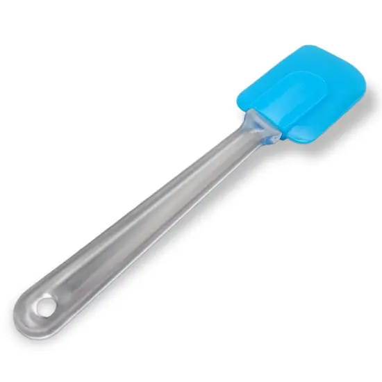 Handy Housewares 10" Long Flexible Silicone Head Spatula with Frosted Plastic Handle Blue {4}