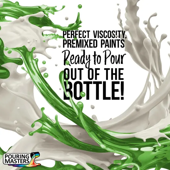 Pouring Masters Vivid Jade Metallic Pearl Ready to Pour Acrylic Pouring Paint - Premium 64-Ounce Pre-Mixed Fluid Acrylic Paint - Fluid Art Supplies for Canvas, Wood, Paper, Tile & Rocks {1}