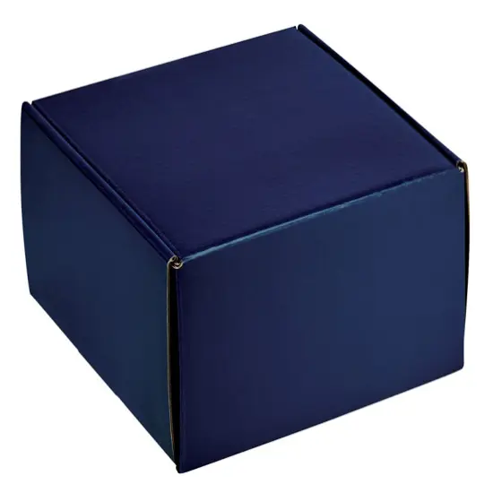 Pack/6: Navy Blue Decorative Mailer - 9 x 9 x 4" {1}