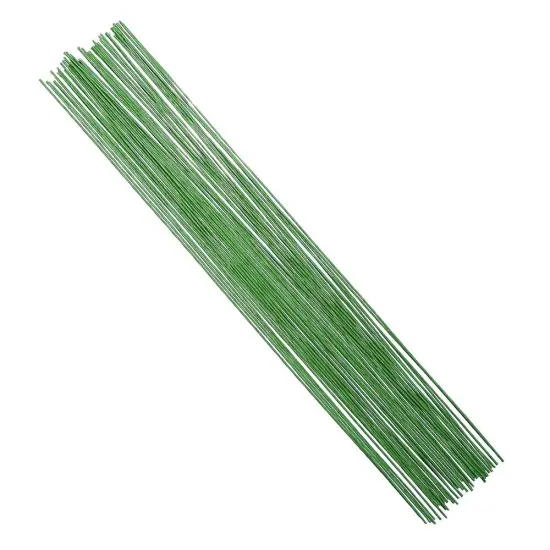 18 Gauge Green Floral Stem Wire for Artificial Flower Making 16 inch,50/Package {4}
