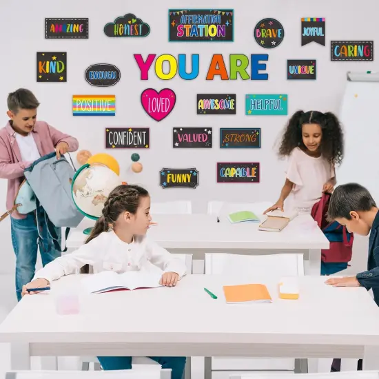 Classroom Affirmation Station Bulletin Board {4}