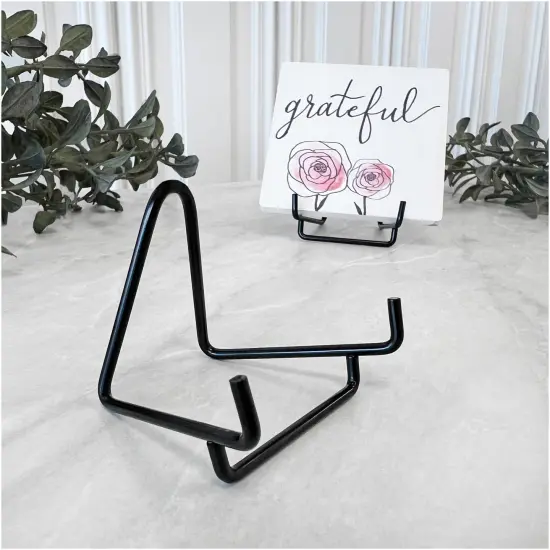 Bard's Black Wire Easel Stand, 2" H x 2.5" W x 2.5" D {3}