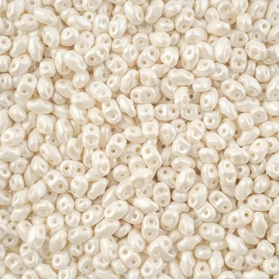 Matubo 2-Hole Czech Glass Pearl Shine Miniduo Beads, 50g Azuro {2}