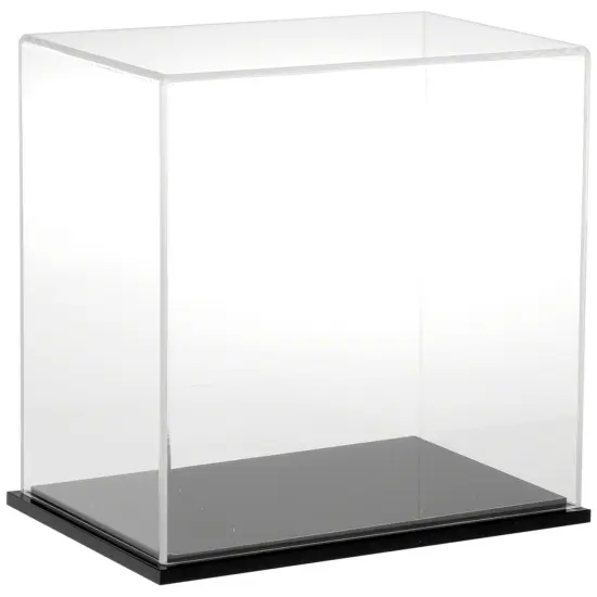 Plymor Clear Acrylic Display Case, 9" W x 6" D x 9" H Black {2}