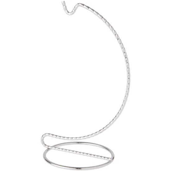 Bard's Twisted Silver Ornament Stand, 6" H x 2.625" W x 2.625" D {1}
