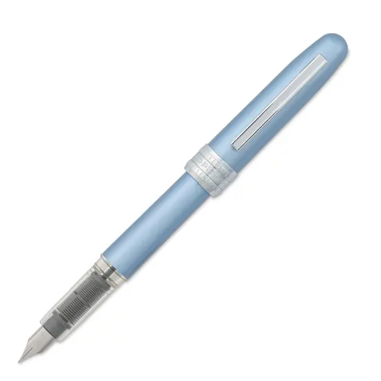Platinum Plaisir Fountain Pen - Frosty Blue, Fine {1}