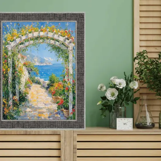 Rustic Wood Black Silver Picture Frame 11x15 frame {5}