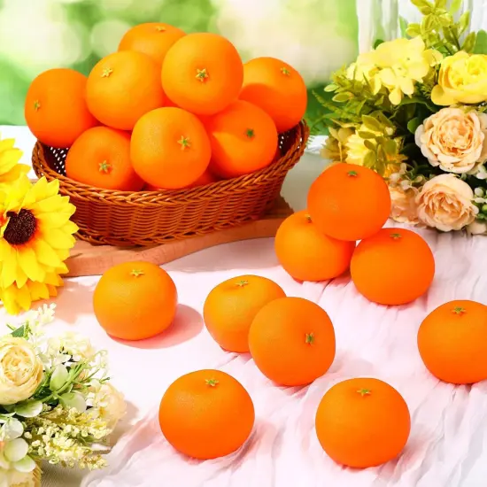 24 Pcs Fake Oranges for Decoration {2}