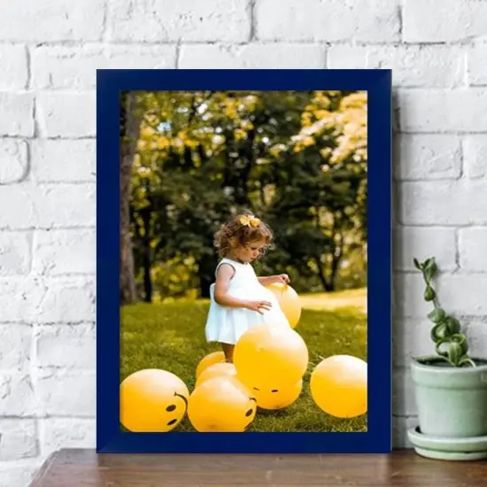 30x40 Blue Picture Frame Gallery Wall Hanging {6}