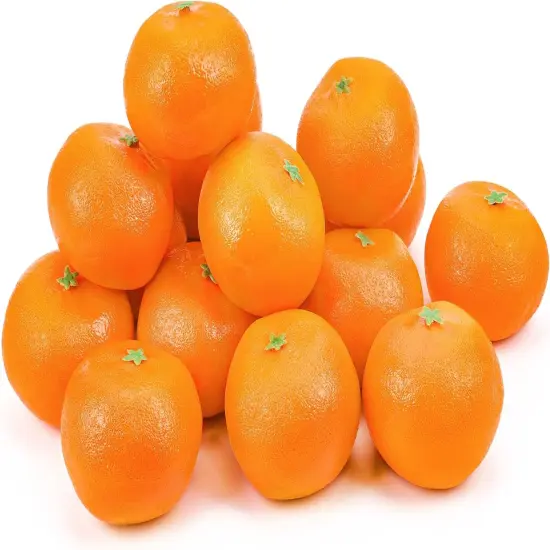 16 Pcs Artificial Oranges {1}