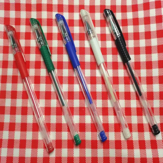 Heat Erasable Fabric Marking Pens (5 Colors) {2}