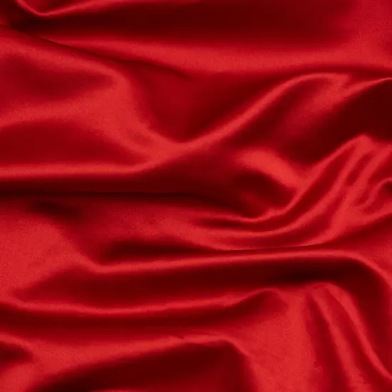 1 Yard Roja Red Silk Duchesse Satin Premium Luxurious Satin Fabric, 59 Inches Width {1}